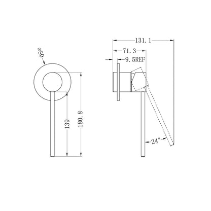 Mecca Care Shower Mixer Trim Kits Only