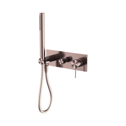 Mecca Shower Mixer Diverter System Brushed Bronze