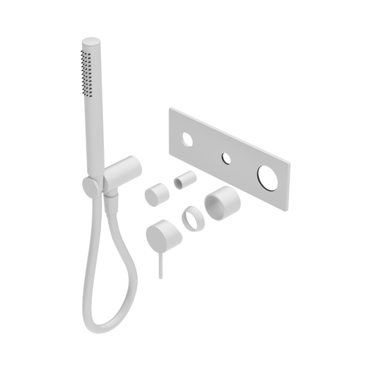 Mecca Shower Mixer Diverter System Trim Kits Only Matte White