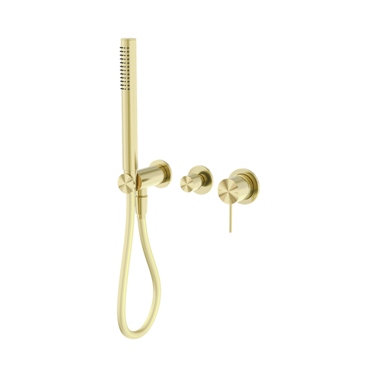 Mecca Shower Mixer Diverter System Separate Back Plate Brushed Gold