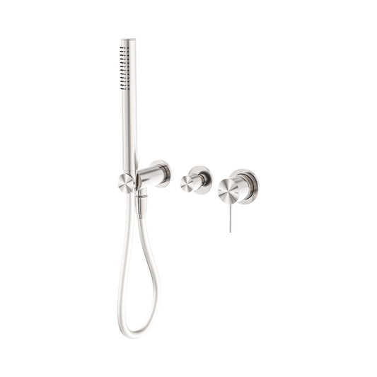 Mecca Shower Mixer Diverter System Separate Back Plate Brushed Nickel