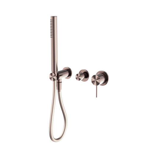 Mecca Shower Mixer Diverter System Separate Back Plate Brushed Bronze