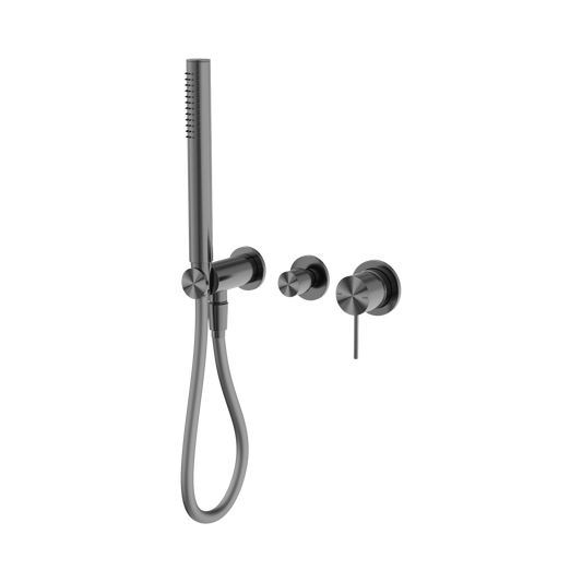 Mecca Shower Mixer Diverter System Separate Back Plate Gun Metal