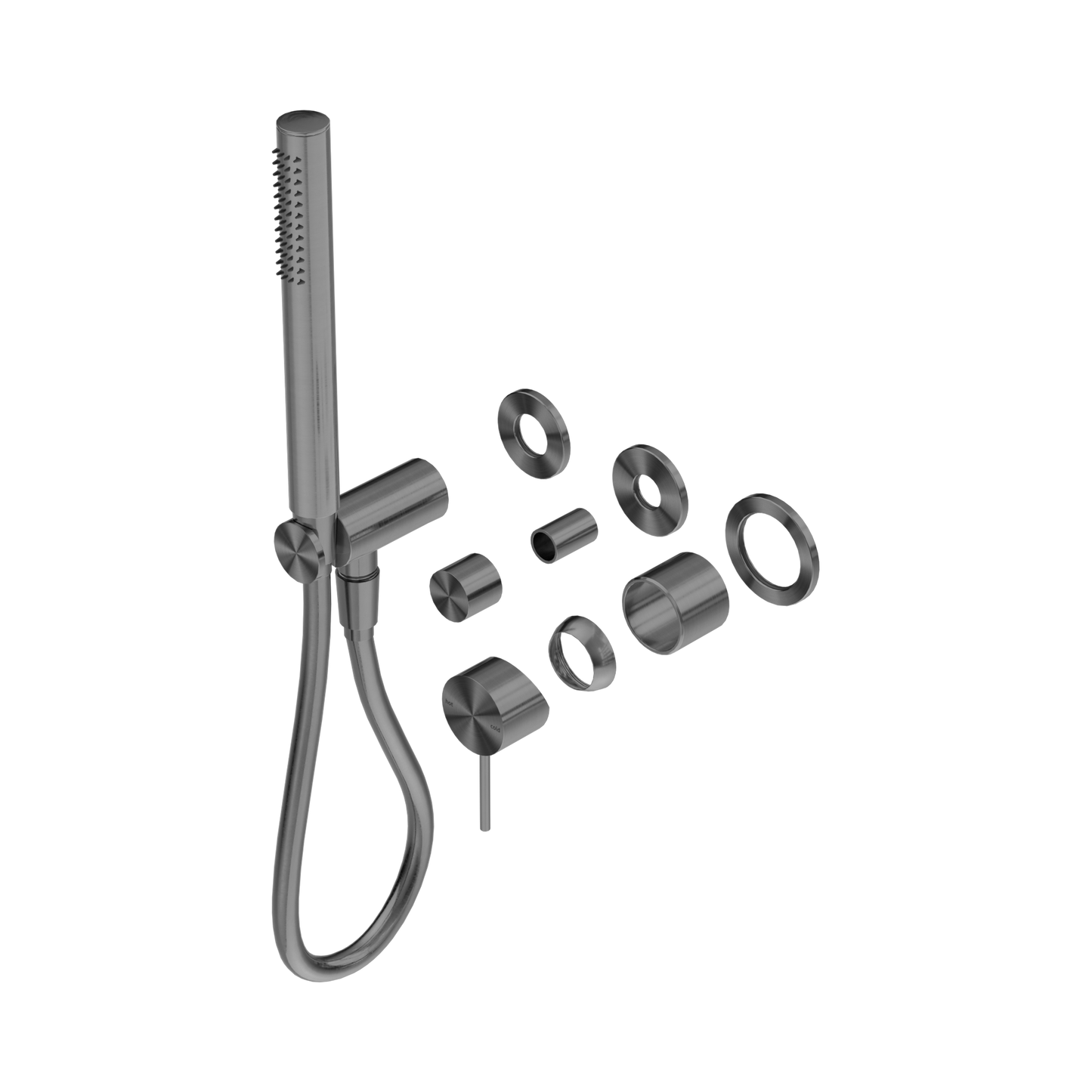 Mecca Shower Mixer Diverter System Separate Back Plate Trim Kits Only Gun Metal