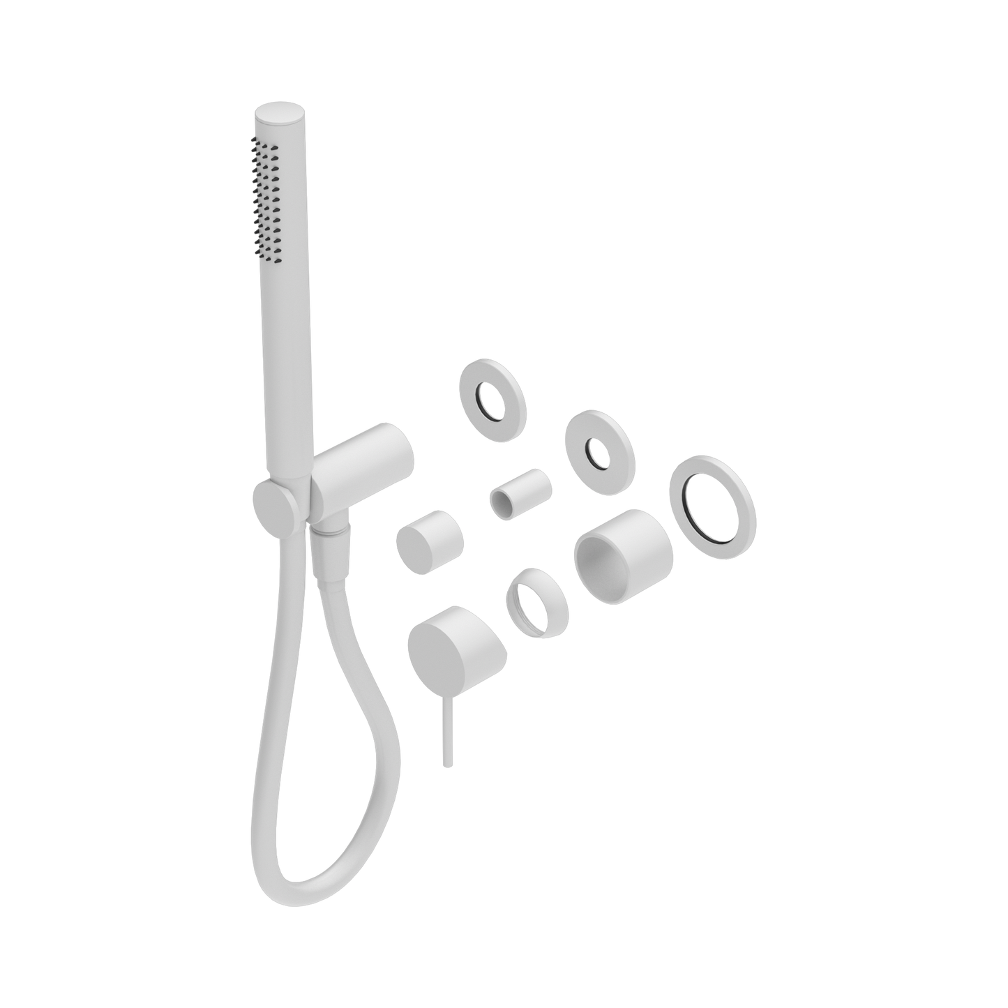 Mecca Shower Mixer Diverter System Separate Back Plate Trim Kits Only Matte White