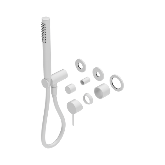 Mecca Shower Mixer Diverter System Separate Back Plate Trim Kits Only Matte White