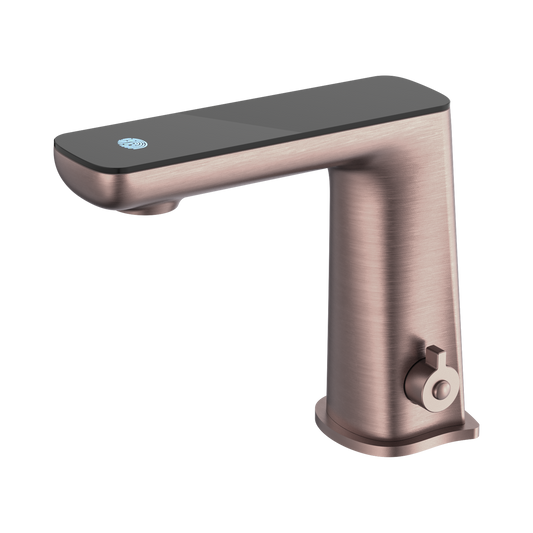 Claudia Sensor Mixer With Black Top Display Brushed Bronze
