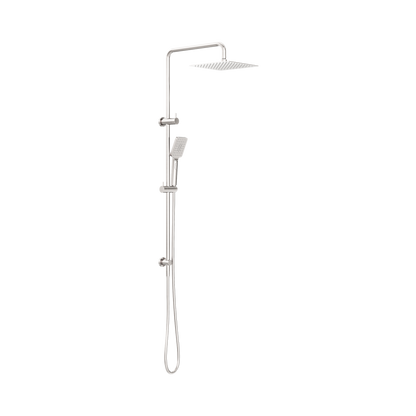 Square Project Twin Shower Brushed Nickel