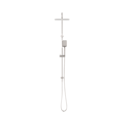 Square Project Twin Shower Brushed Nickel