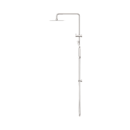 Square Project Twin Shower Brushed Nickel