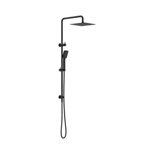 Square Project Twin Shower Matte Black