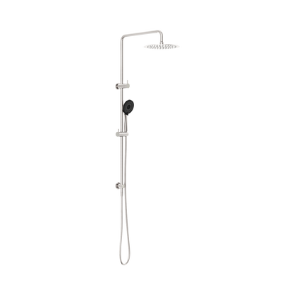 Round Project Twin Shower 4 Star Rating Brushed Nickel