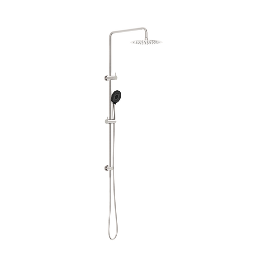 Round Project Twin Shower 4 Star Rating Brushed Nickel