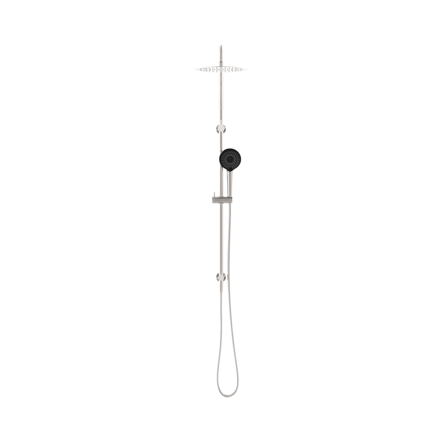 Round Project Twin Shower 4 Star Rating Brushed Nickel