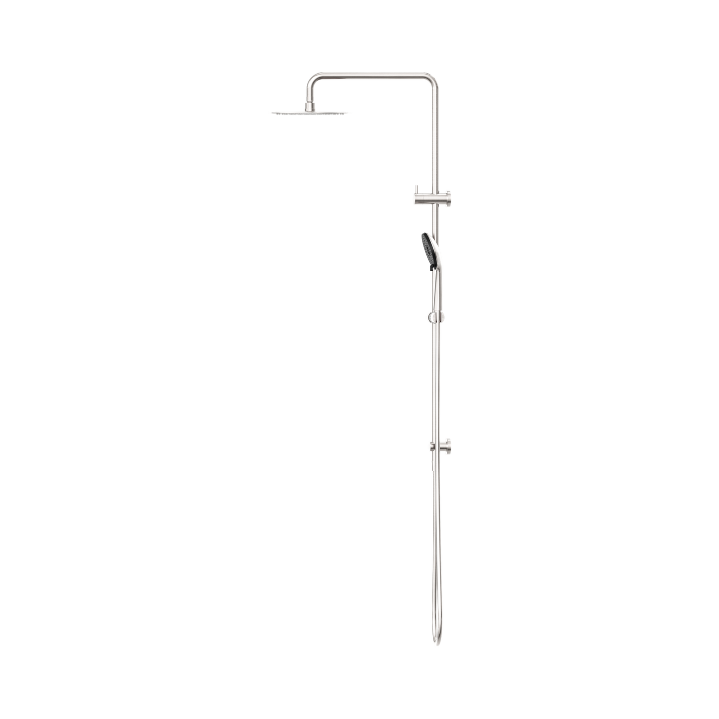 Round Project Twin Shower 4 Star Rating Brushed Nickel