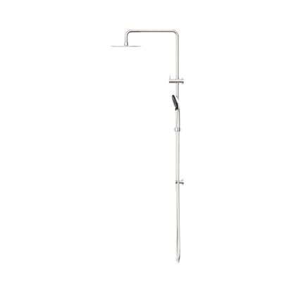 Round Project Twin Shower 4 Star Rating Brushed Nickel