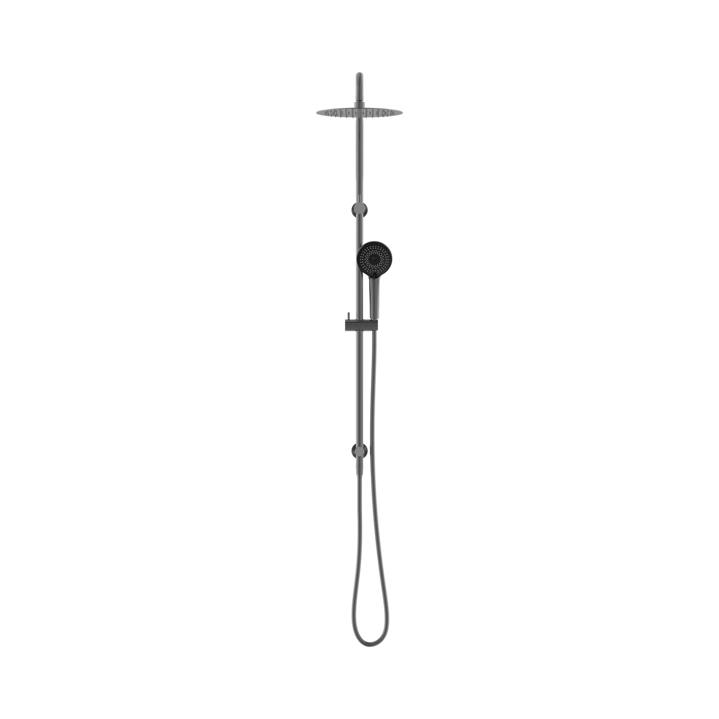 Round Project Twin Shower 4 Star Rating Gun Metal