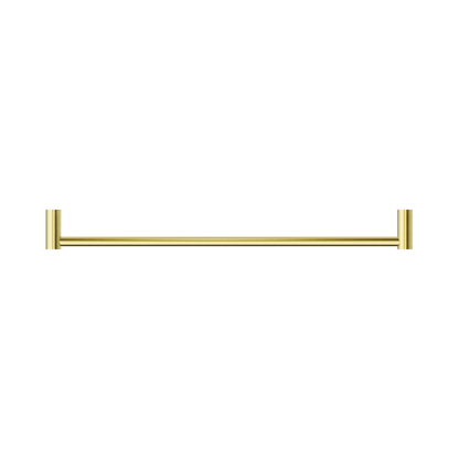 New Mecca Single Towel Rail 600mm Brushed Gold