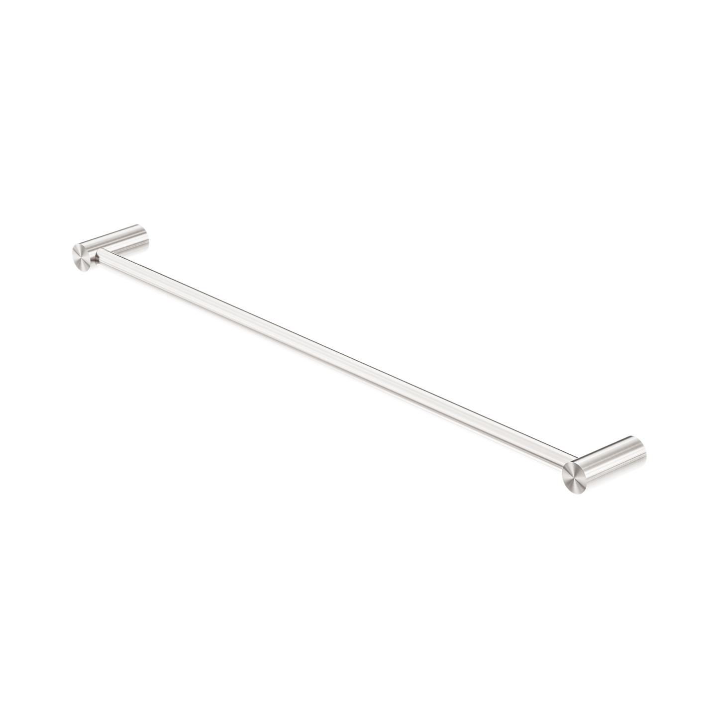 New Mecca Single Towel Rail 600mm Brushed Nickel
