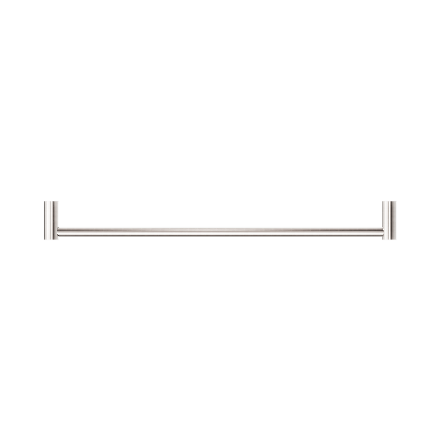 New Mecca Single Towel Rail 600mm Brushed Nickel