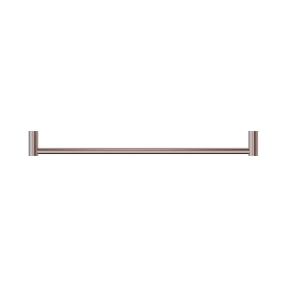 New Mecca Single Towel Rail 600mm Brushed Bronze