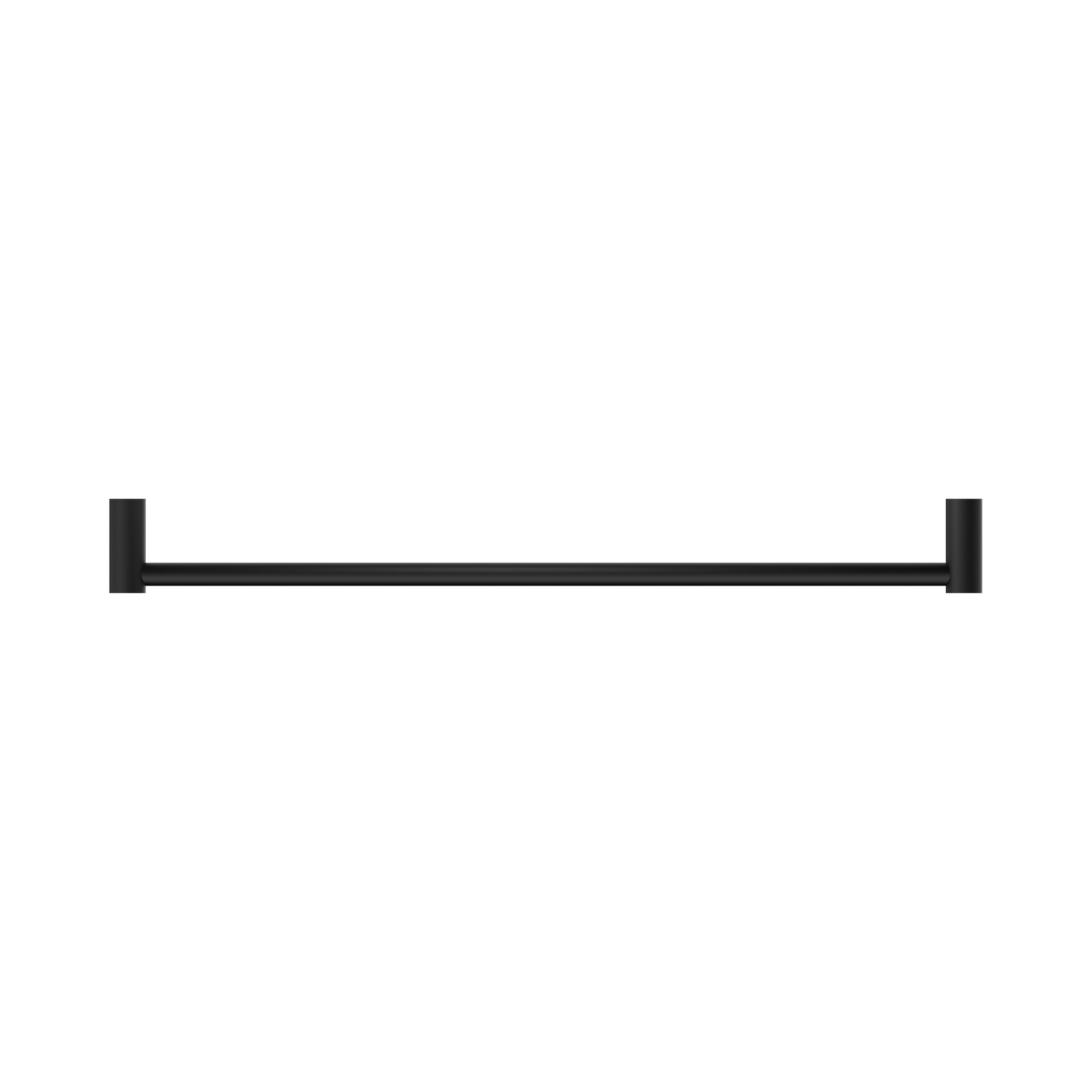 New Mecca Single Towel Rail 600mm Matte Black