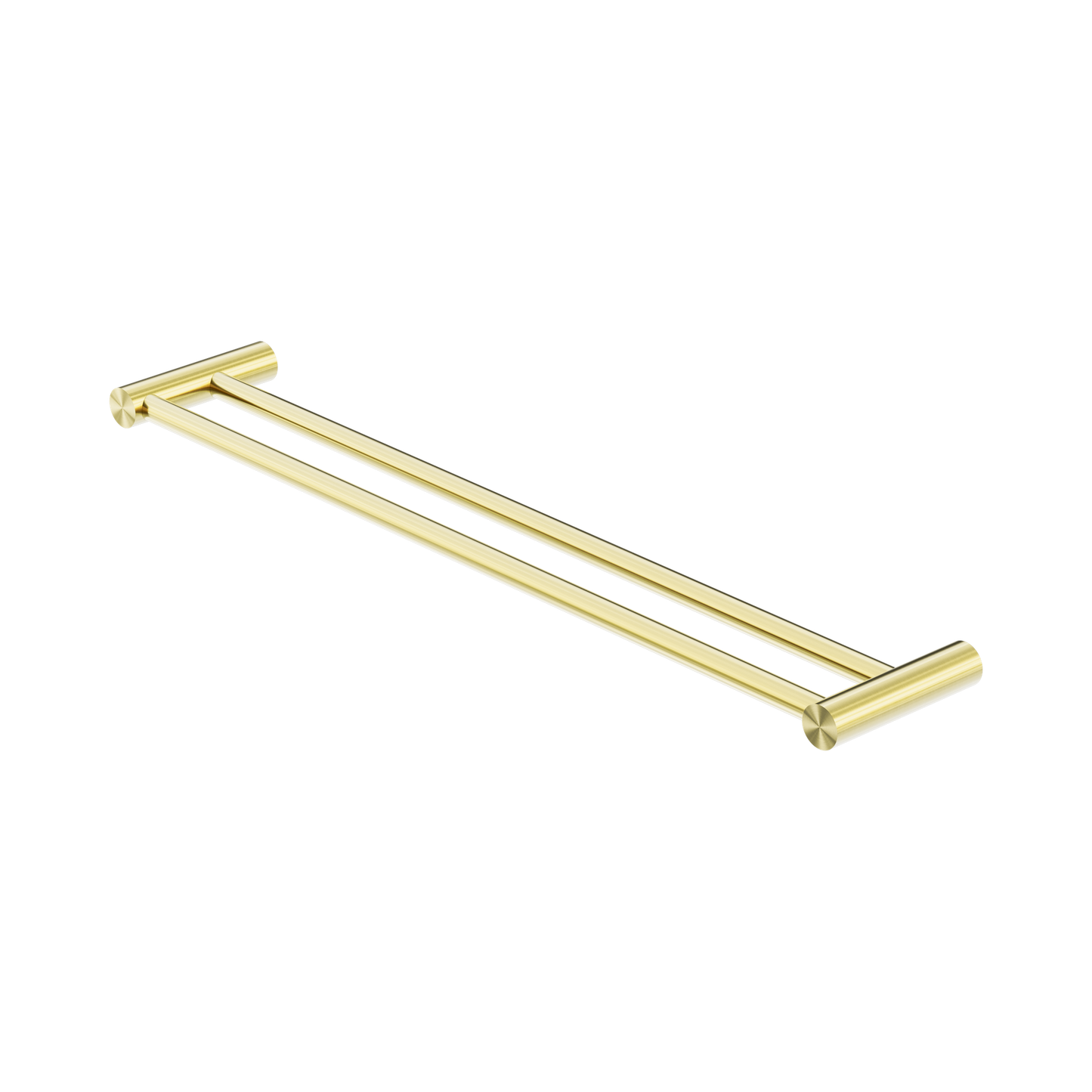 New Mecca Double Towel Rail 600mm Brushed Gold