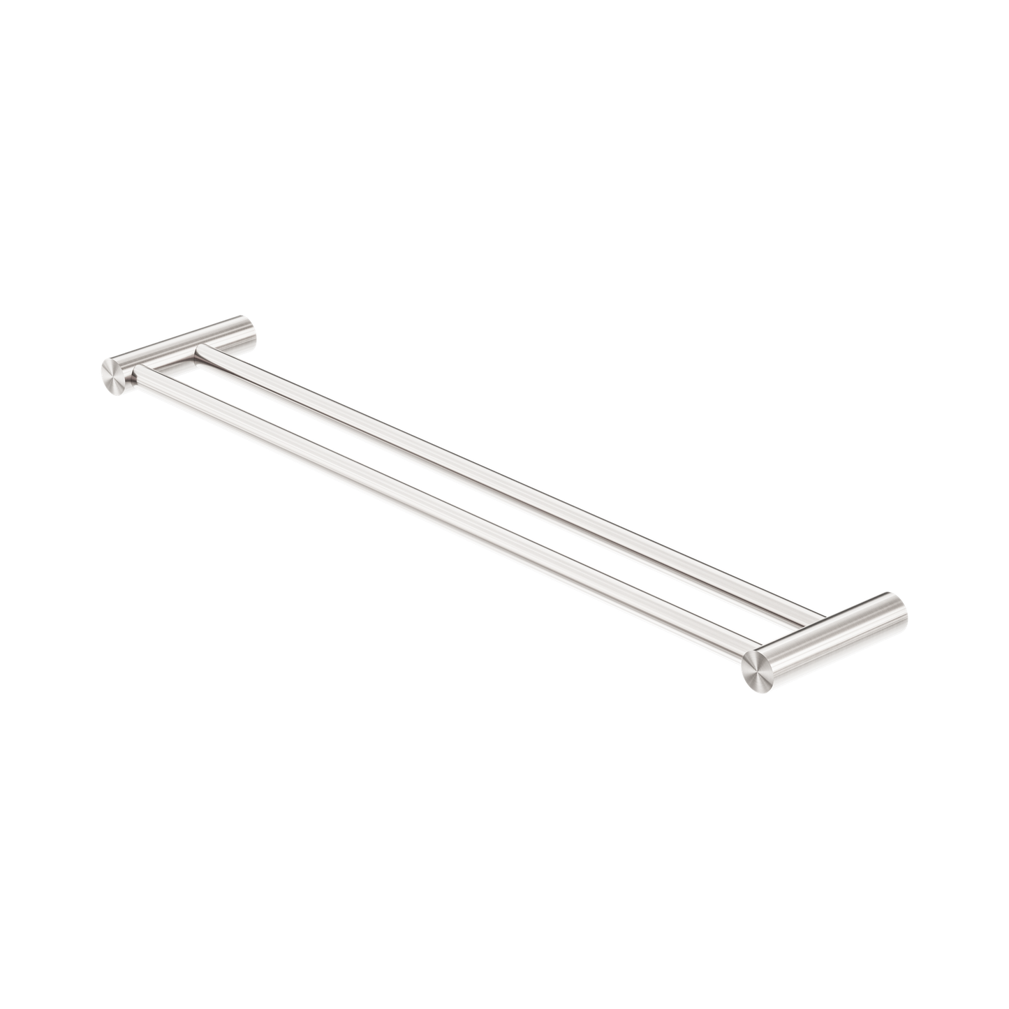 New Mecca Double Towel Rail 600mm Brushed Nickel