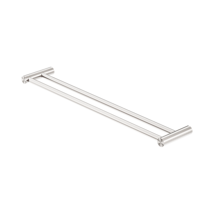 New Mecca Double Towel Rail 600mm Brushed Nickel