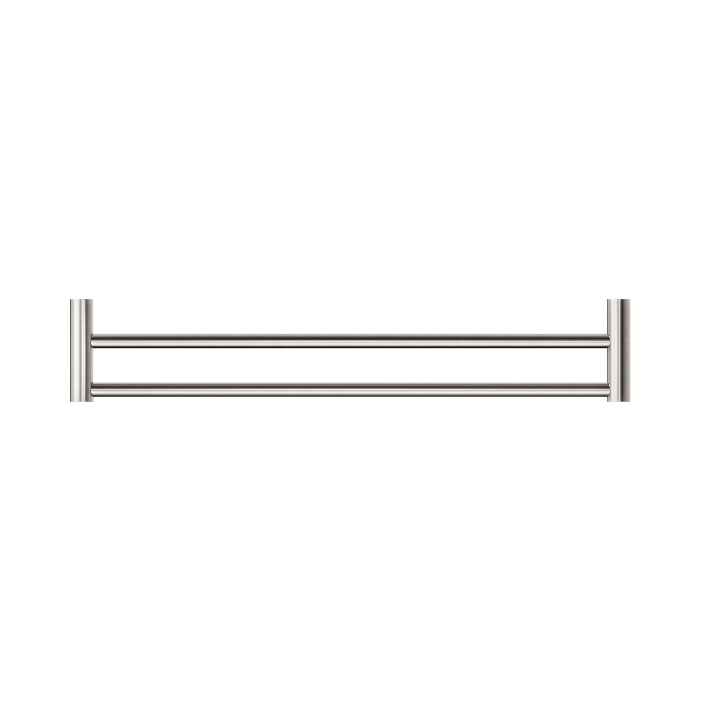 New Mecca Double Towel Rail 600mm Brushed Nickel
