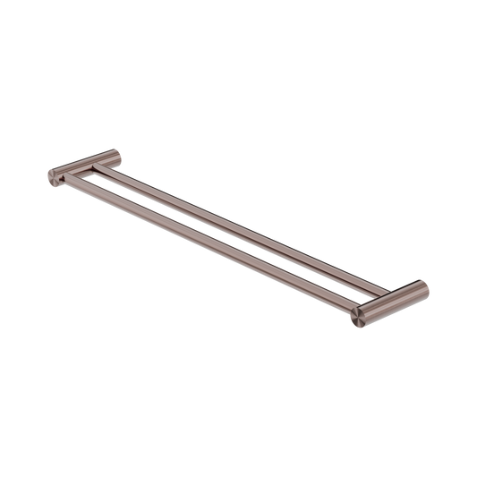 New Mecca Double Towel Rail 600mm Brushed Bronze