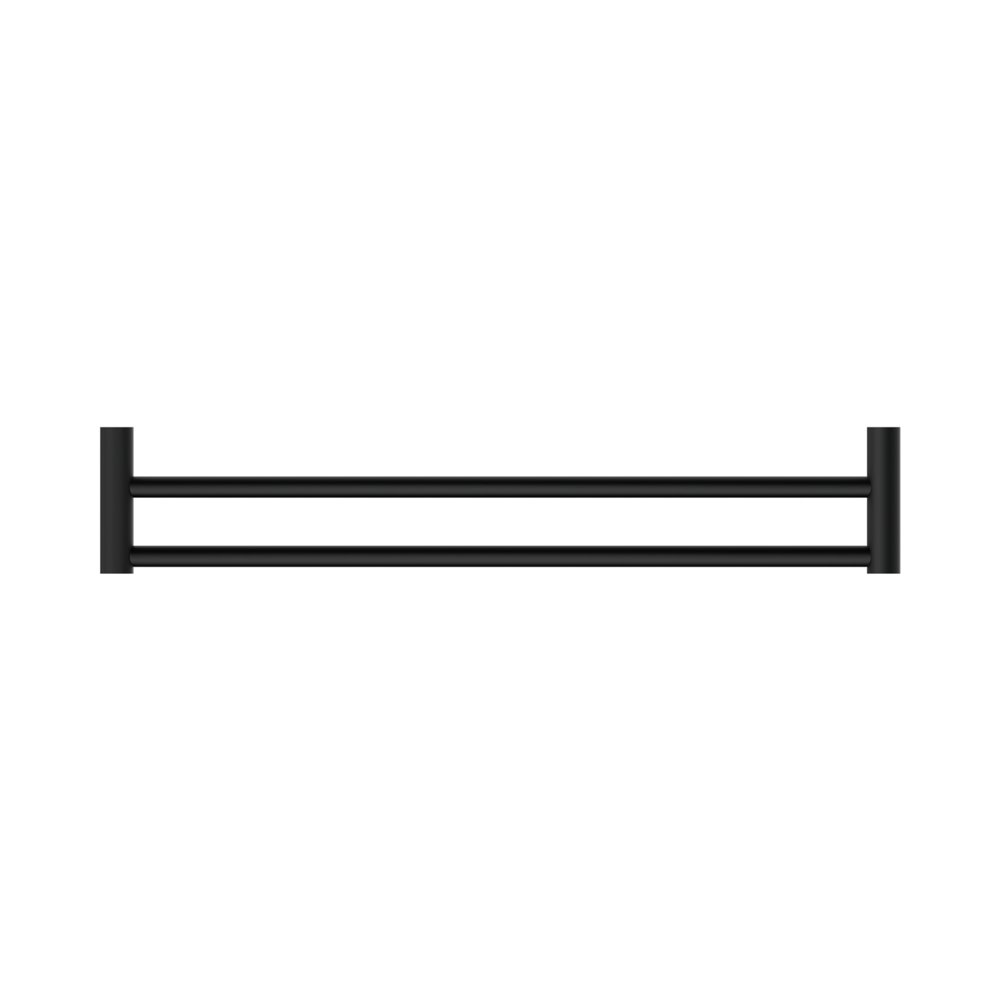 New Mecca Double Towel Rail 600mm Matte Black