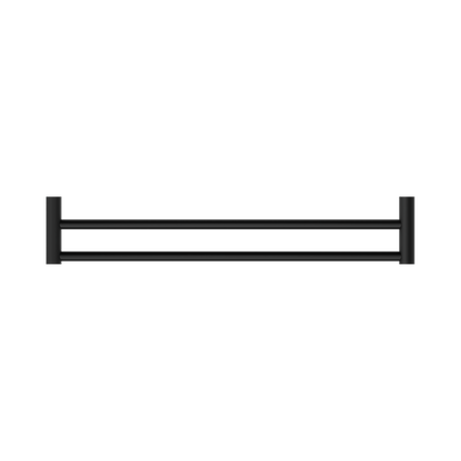 New Mecca Double Towel Rail 600mm Matte Black