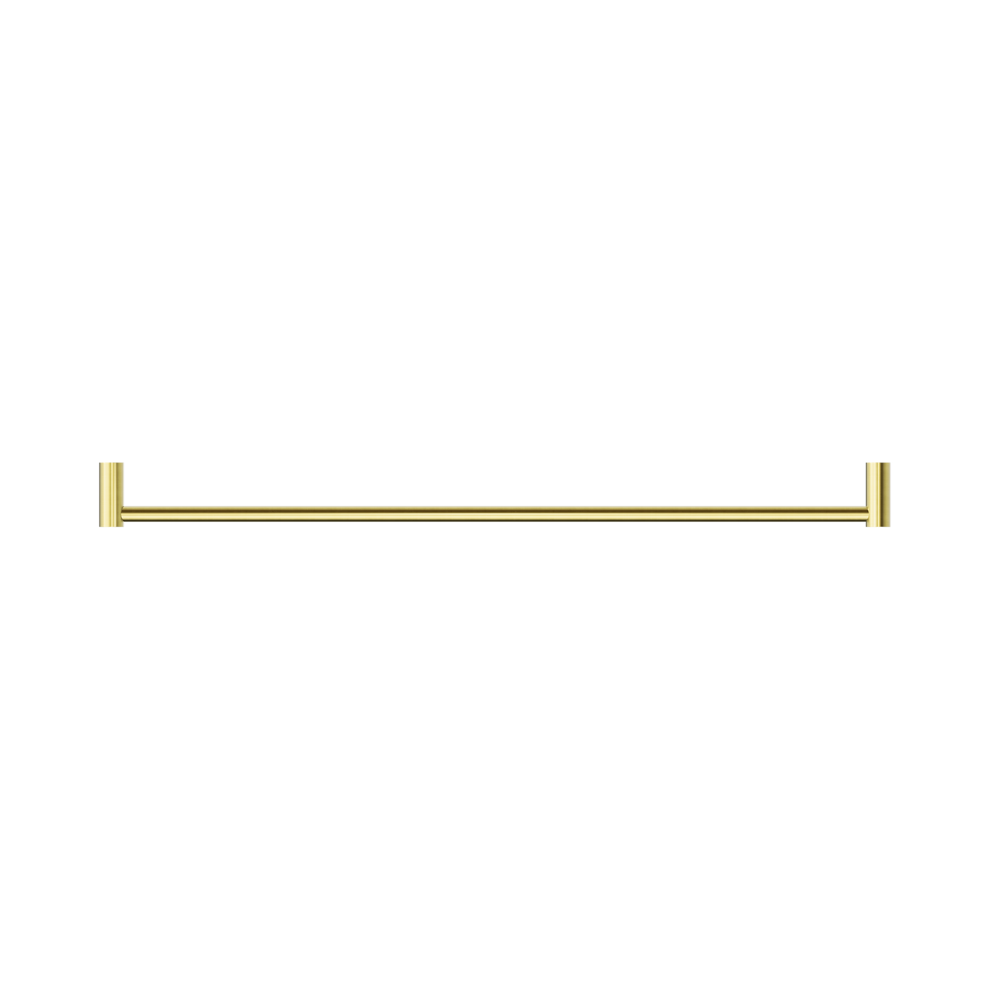 New Mecca Single Towel Rail 800mm Brushed Gold