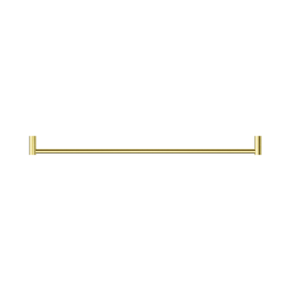 New Mecca Single Towel Rail 800mm Brushed Gold