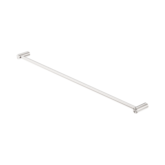 New Mecca Single Towel Rail 800mm Brushed Nickel