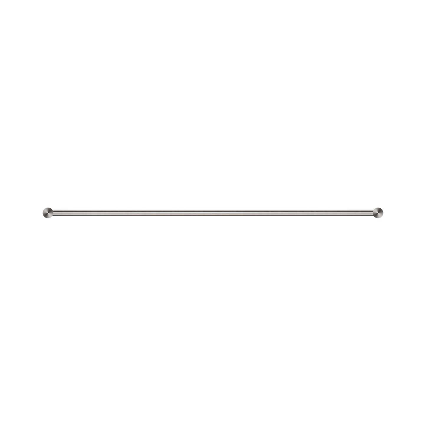 New Mecca Single Towel Rail 800mm Brushed Nickel