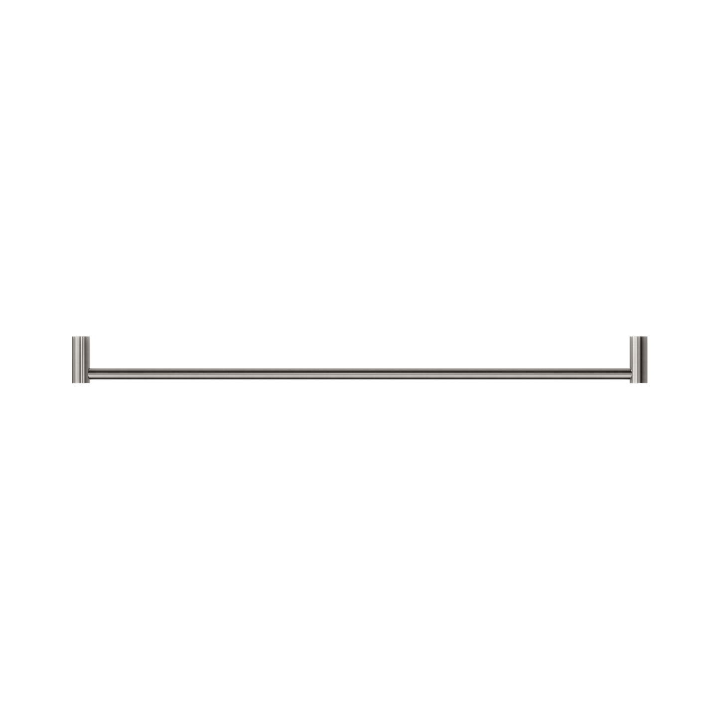 New Mecca Single Towel Rail 800mm Brushed Nickel