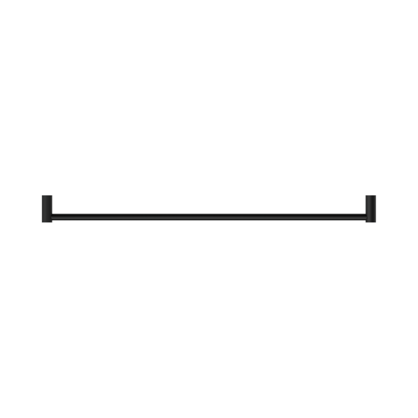 New Mecca Single Towel Rail 800mm Matte Black