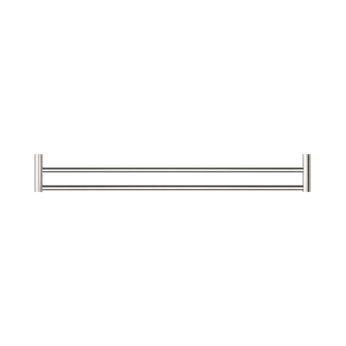 New Mecca Double Towel Rail 800mm Brushed Nickel