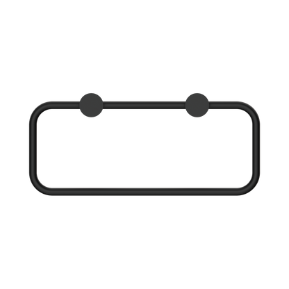 New Mecca Towel Ring Matte Black