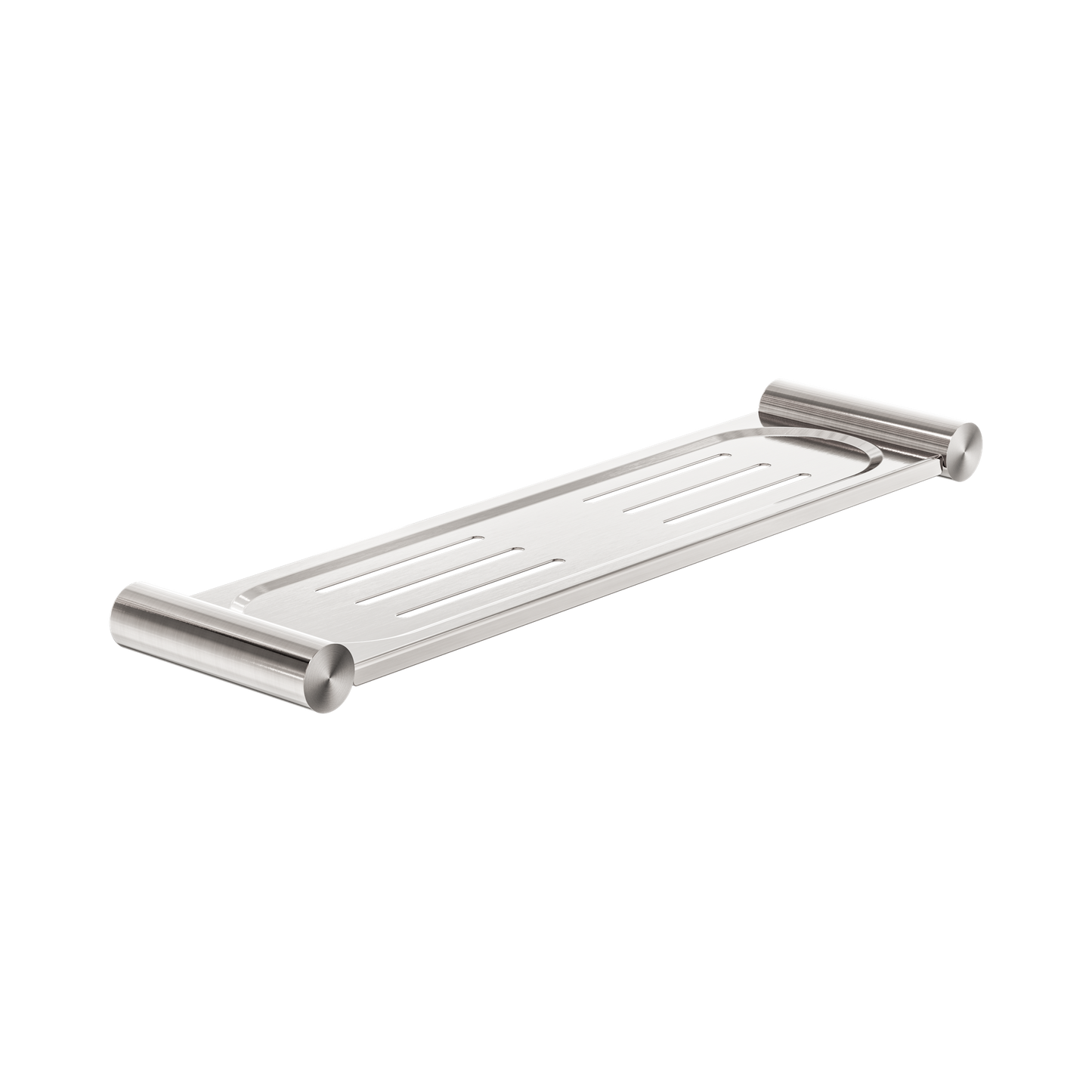 New Mecca Metal Shower Shelf Brushed Nickel