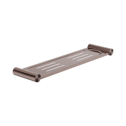 New Mecca Metal Shower Shelf Brushed Bronze
