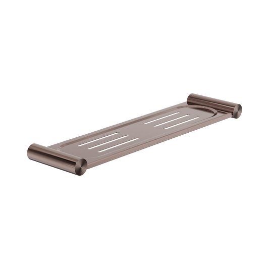 New Mecca Metal Shower Shelf Brushed Bronze