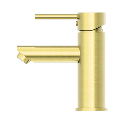 Dolce Basin Mixer Straight Spout Brushed Gold