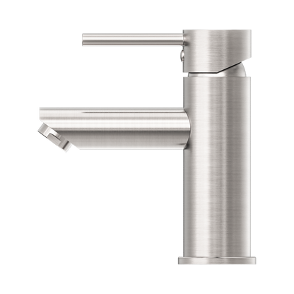 Dolce Basin Mixer Straight Spout Brushed Nickel