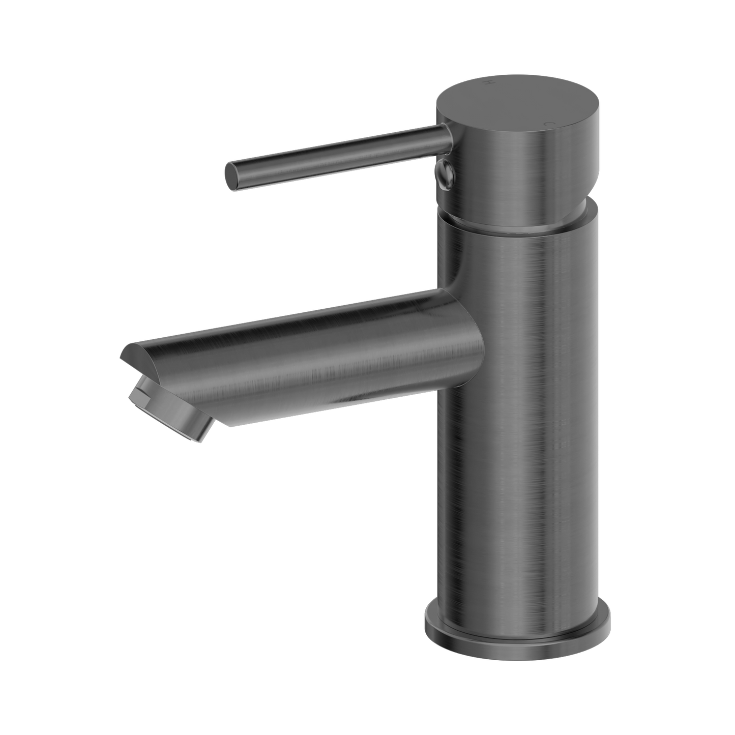 Dolce Basin Mixer Straight Spout Gun Metal