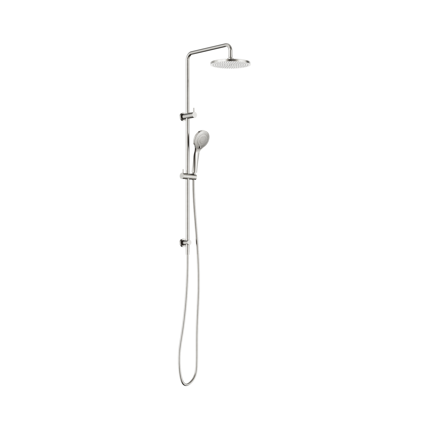 Round Twin Shower With Air Shower I Brushed Nickel