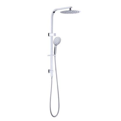 Nero Bianca Flat Rail Round 250mm Combination Shower