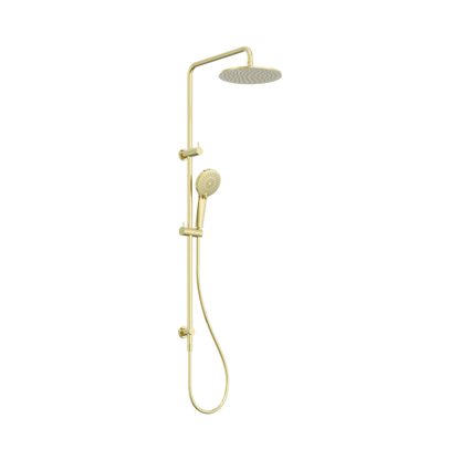 Round Twin Shower Brushed Gold